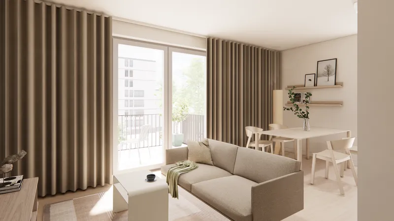 Möbliertes Studio Plus Standard mit Gemeinschaftsflächen: Padelplatz, Fitness, Dachterrasse & mehr — photo 1